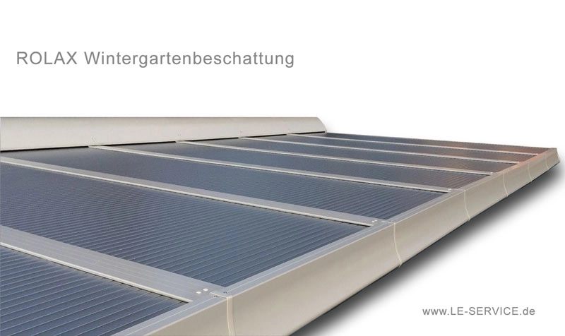 WINTERGARTENROLLLADEN ROLAX SILBER : Wintergartenbeschattung Typ ROLAX Alu Wintergartenrollladen Abb.: wintergartenrollladen-rolax-silber.webp