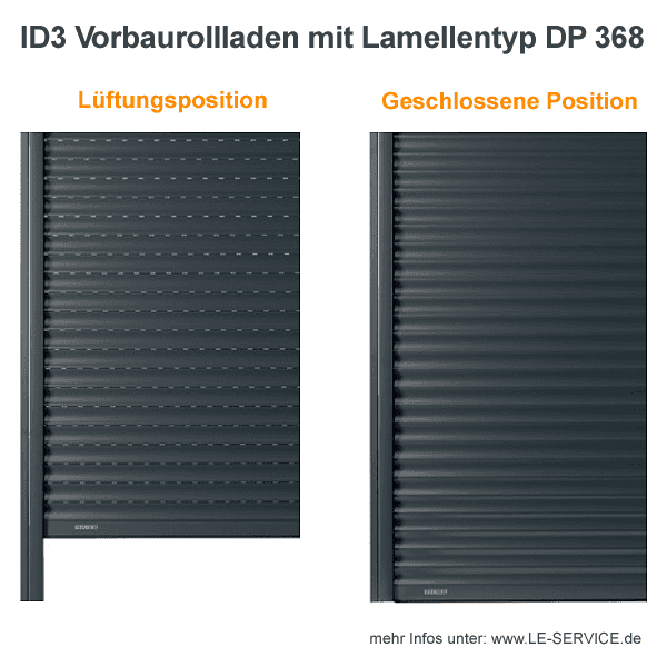 ID3 Alu-Lamelle DP 368 auf und zu ID3 Alu-Lamelle DP368
