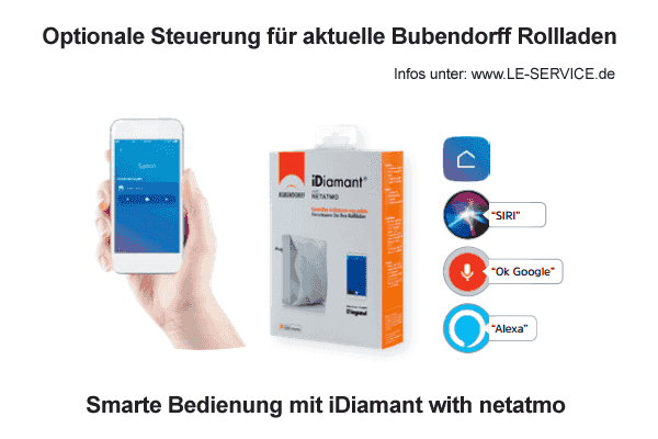 Smarte Steuerung iDiamant für Bubendorff Rollladen Smarte Steuerung iDiamant